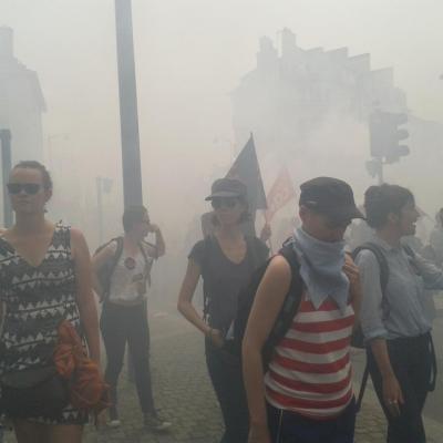 9 juin 2016 - Rennes dans les fumigènes.